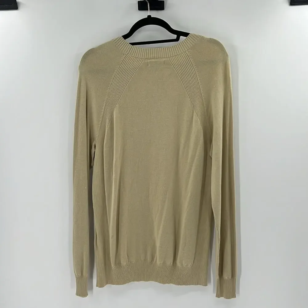 Alfani Men's Knit Sweater - Pale Khaki - Medium - New with tags